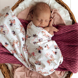 Carousel Organic Jersey Wrap & Top Knot Set