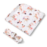 Carousel Organic Jersey Wrap & Top Knot Set