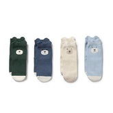 Organic 4pk Baby Socks - Blues