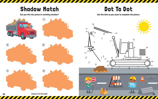 Trucks & Diggers - Mega Colouring Book