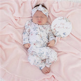 Sweet Swallows Organic Snugglesuit Convertible Romper with Frill