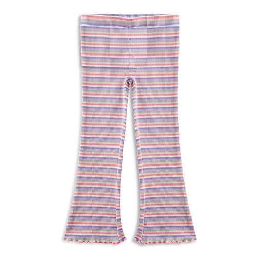 Stripped Waffle Flared Legging