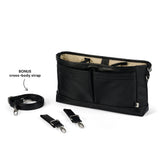 Signature Pram Caddy - Black Dimple Vegan