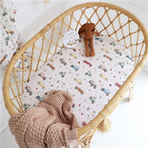 Vintage Cars Organic Bassinet Sheet / Change Pad Cover