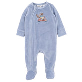 Alvin Velour Zip Onesie