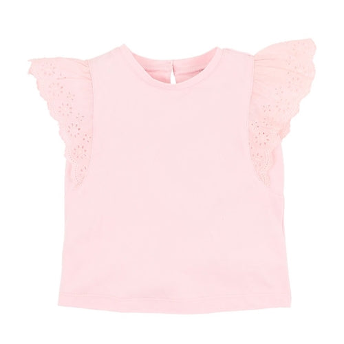 Pink Broderie Tee