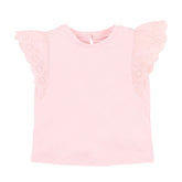Pink Broderie Tee