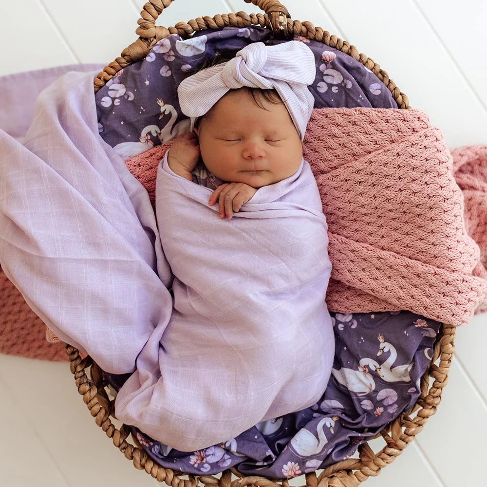 Lavender Organic Muslin Wrap