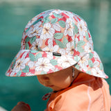 Swim Legionnaire Flap Beach Hat - Hibiscus