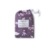 Midnight Swan Organic Bassinet Sheet / Change Pad Cover