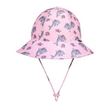 Swim Ponytail Bucket Beach Hat - Dolphin
