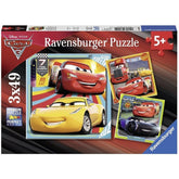 Disney Cars 3 Collection Puzzle 3x49 Pieces
