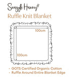 Rosa Ruffle Knit Organic Baby Blanket