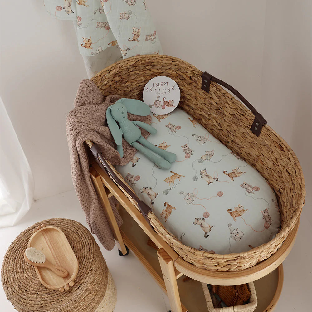 Kittens Bassinet Sheet / Change Pad Cover