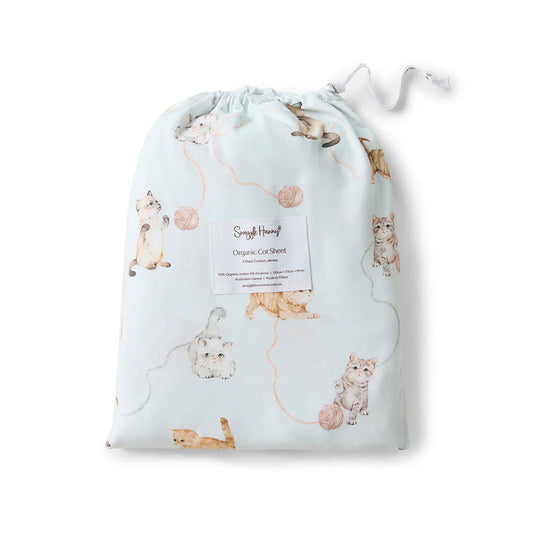 Kitten Organic Fitted Cot Sheet