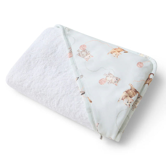Kittens Organic Hooded Baby Towel