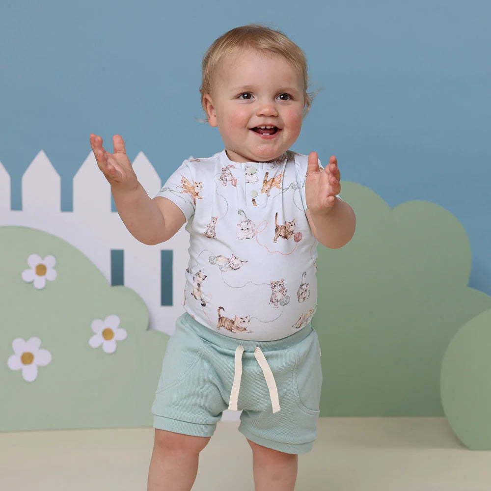 Kittens Short Sleeve Organic Bodysuit
