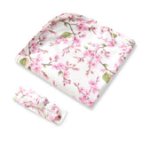 Cherry Blossom Organic Jersey Wrap & Top Knot Set