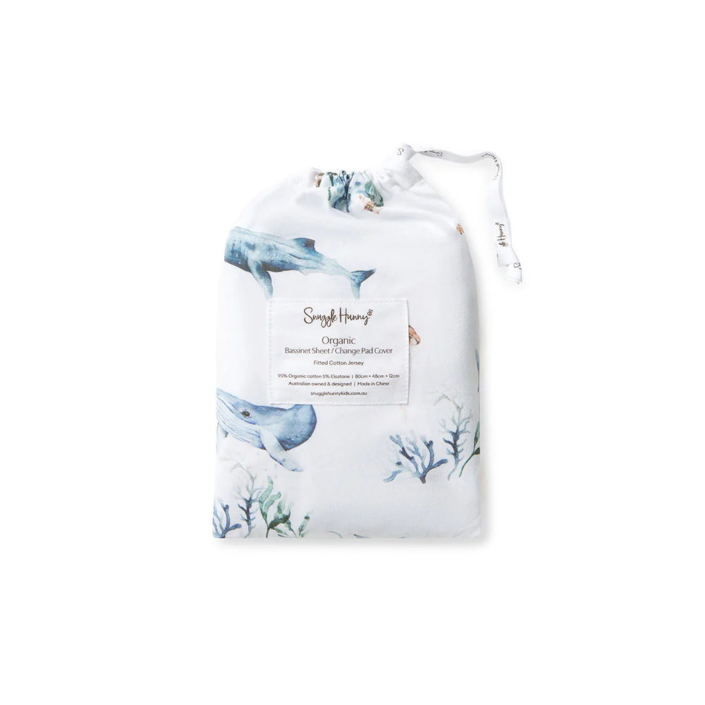 Ocean Bassinet Sheet / Change Pad Cover