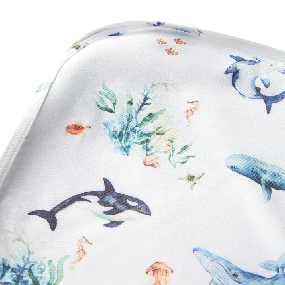 Ocean Organic Jersey Wrap & Beanie Set