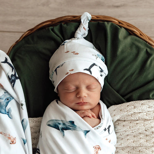 Ocean Knotted Beanie