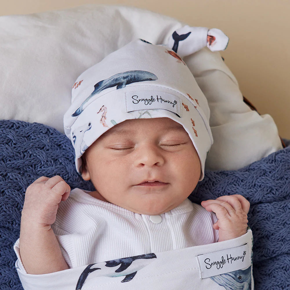 Ocean Knotted Beanie