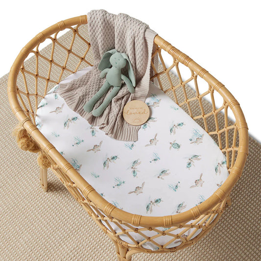 Turtle Bassinet Sheet / Change Pad Cover