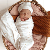 Stardust Organic Jersey Wrap & Beanie Set