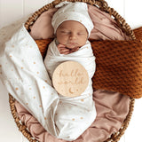 Stardust Organic Jersey Wrap & Beanie Set