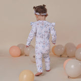 Sweet Swallows Organic Snugglesuit Convertible Romper with Frill