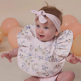 Sweet Swallows Organic Snugglesuit Convertible Romper with Frill