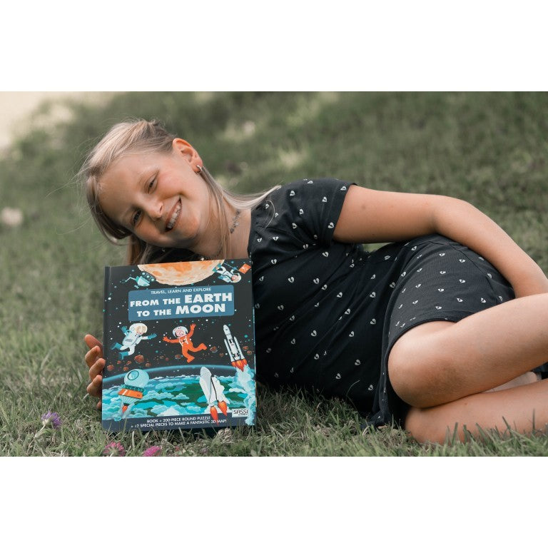 From the Earth to the Moon 3D Puzzle and Book Set