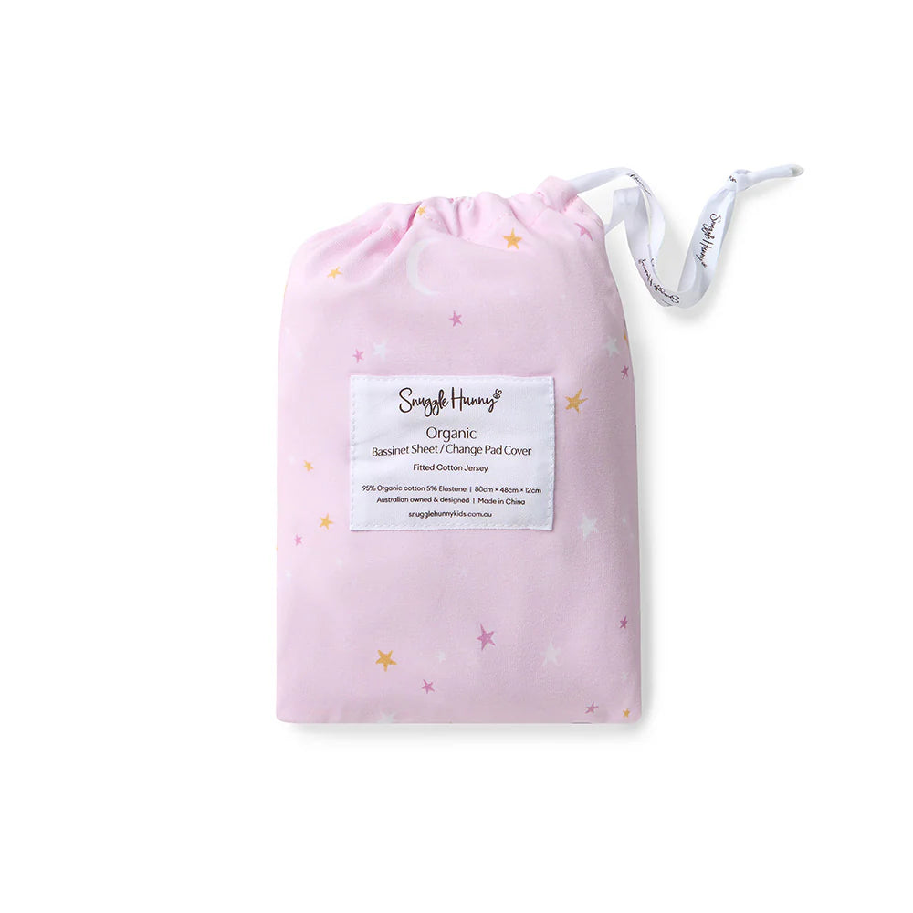 Twinkle Organic Bassinet Sheet / Change Pad Cover