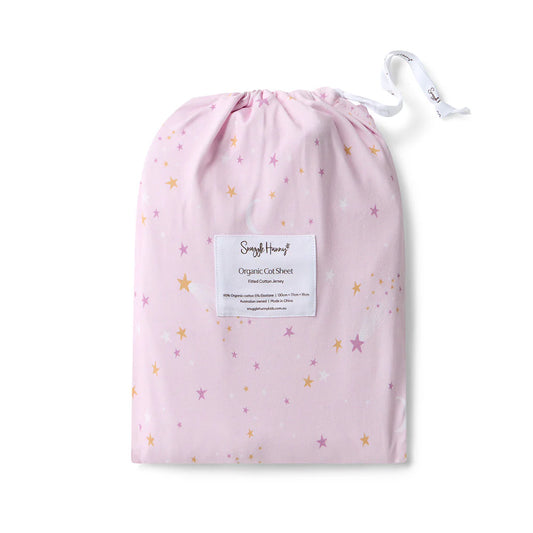 Twinkle Organic Fitted Cot Sheet