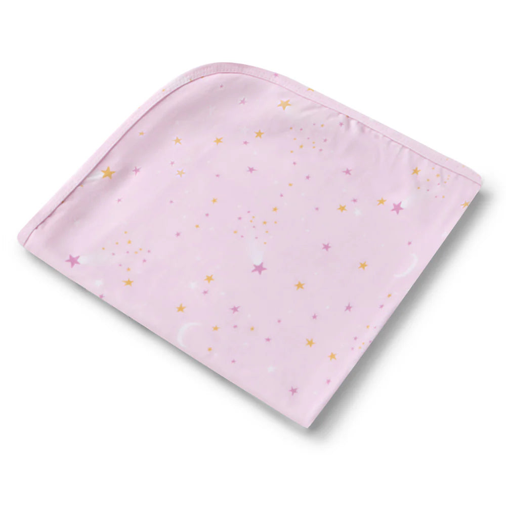 Twinkle Organic Jersey Wrap & Topknot Set