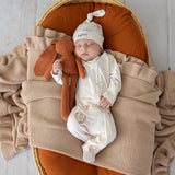 Sweet Swallows Organic Snugglesuit Convertible Romper with Frill