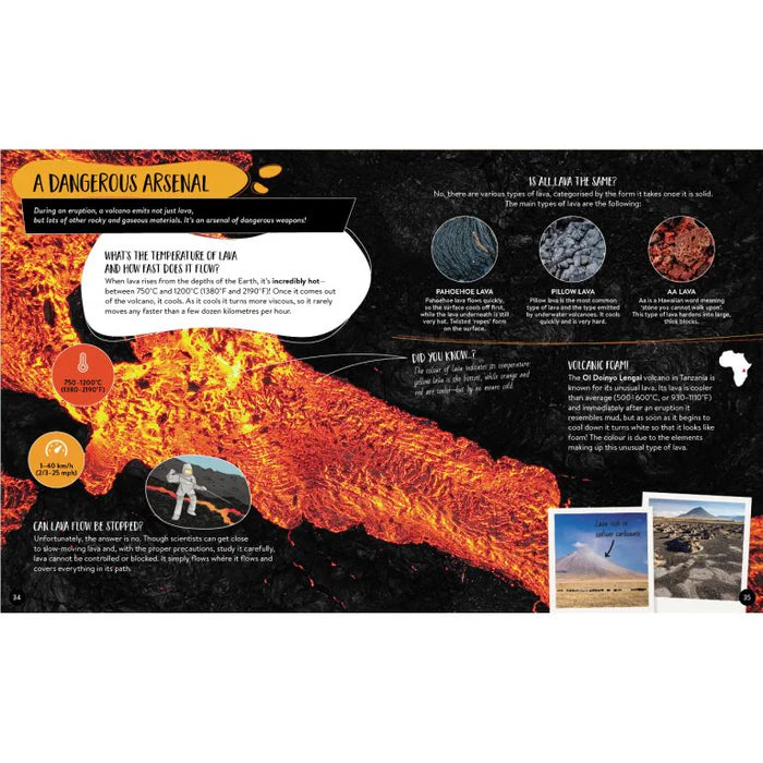 Sassi What How Why Volcanoes Book and Poster