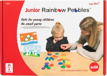 Junior Rainbow Pebbles Early Construction Set
