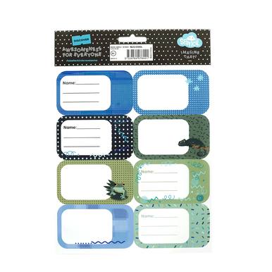 Book Labels - Cool Blues