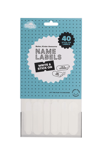 Stick On Labels - White