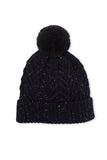 Navy Fleck Beanie