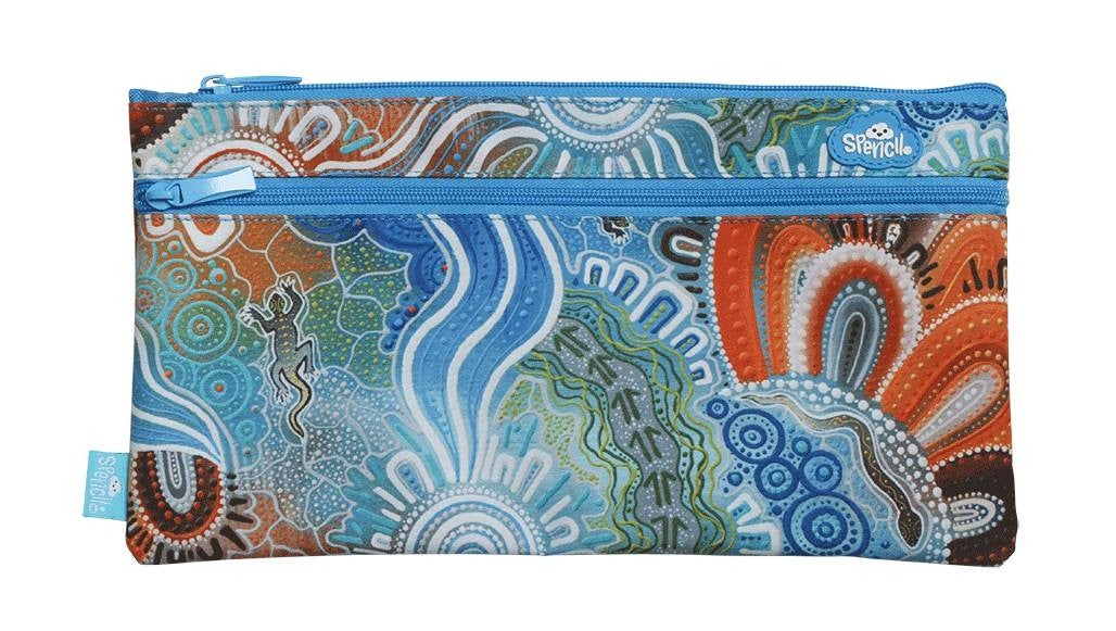 Twin Zip Pencil Case - Kalkatungu Muu