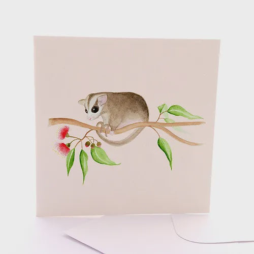 Baby Possum Greeting Card