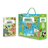 Travel, Learn and Explore Puzzle and Book Set - ANIMALS Endangered Species of the Planet