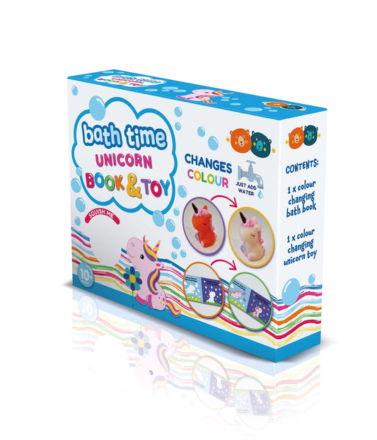 Magic Colour Changing Bath Book & Toy - Unicorn