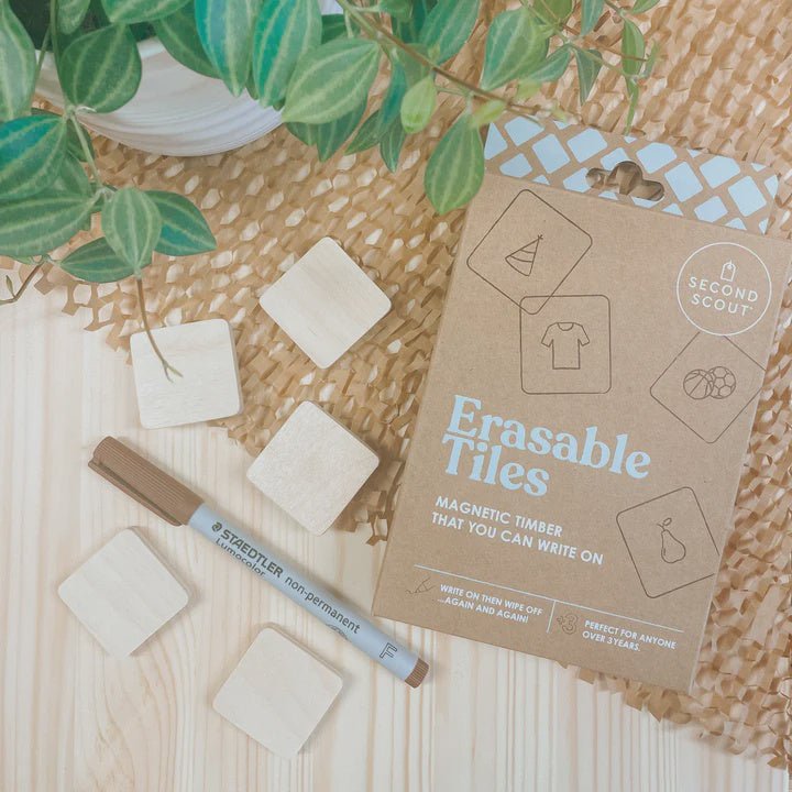 Second Scout Erasable blank tiles