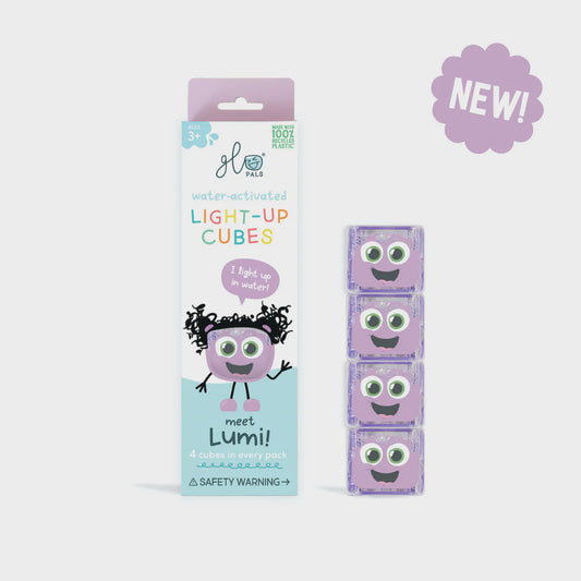 Glo Pals - Light Up Glo Cubes - Lumi Purple