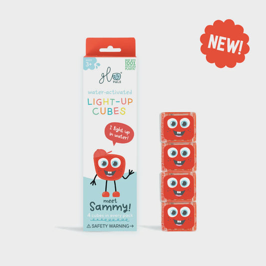 Glo Pals - Light Up Glo Cubes - Sammy Red