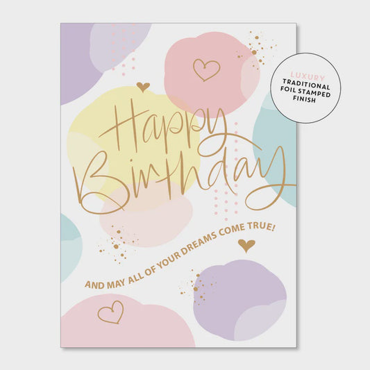Pastel Clouds Birthday Card