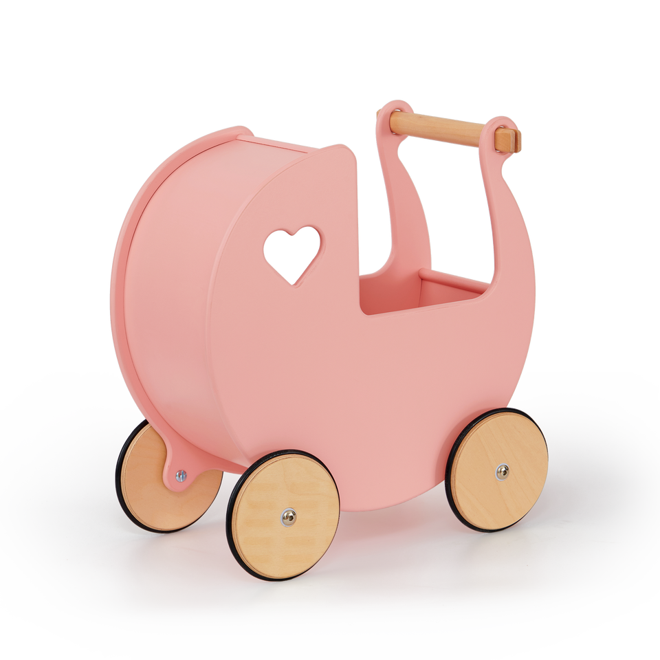 Moover Classic Dolls Pram – Coral Pink